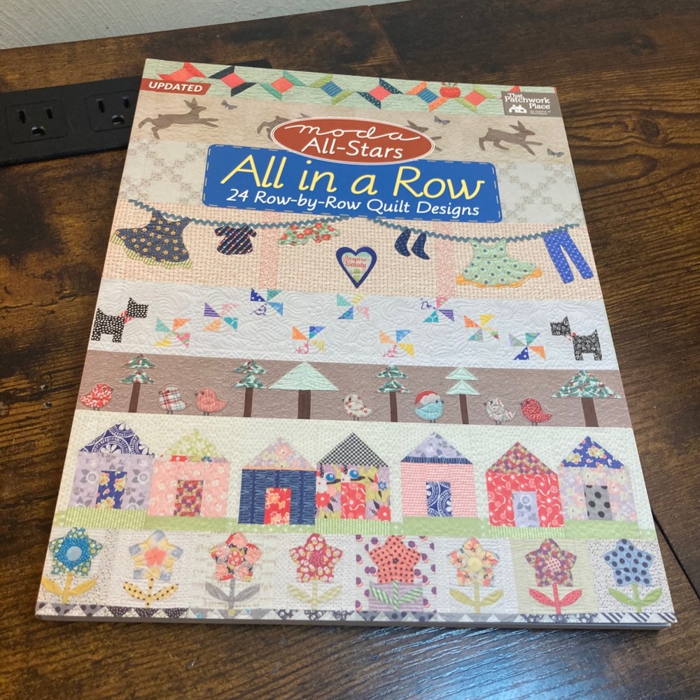 Moda All-Stars All in a Row 24 Row-by-Row Quilt Designs Martingale Book Updated